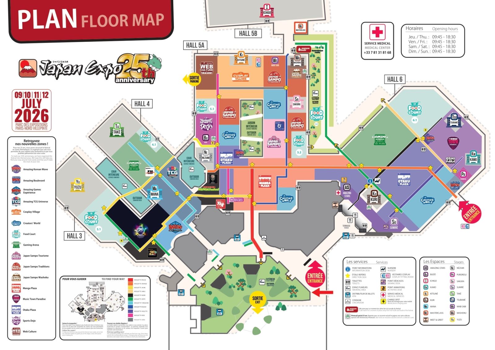 Download the map | Japan Expo Paris